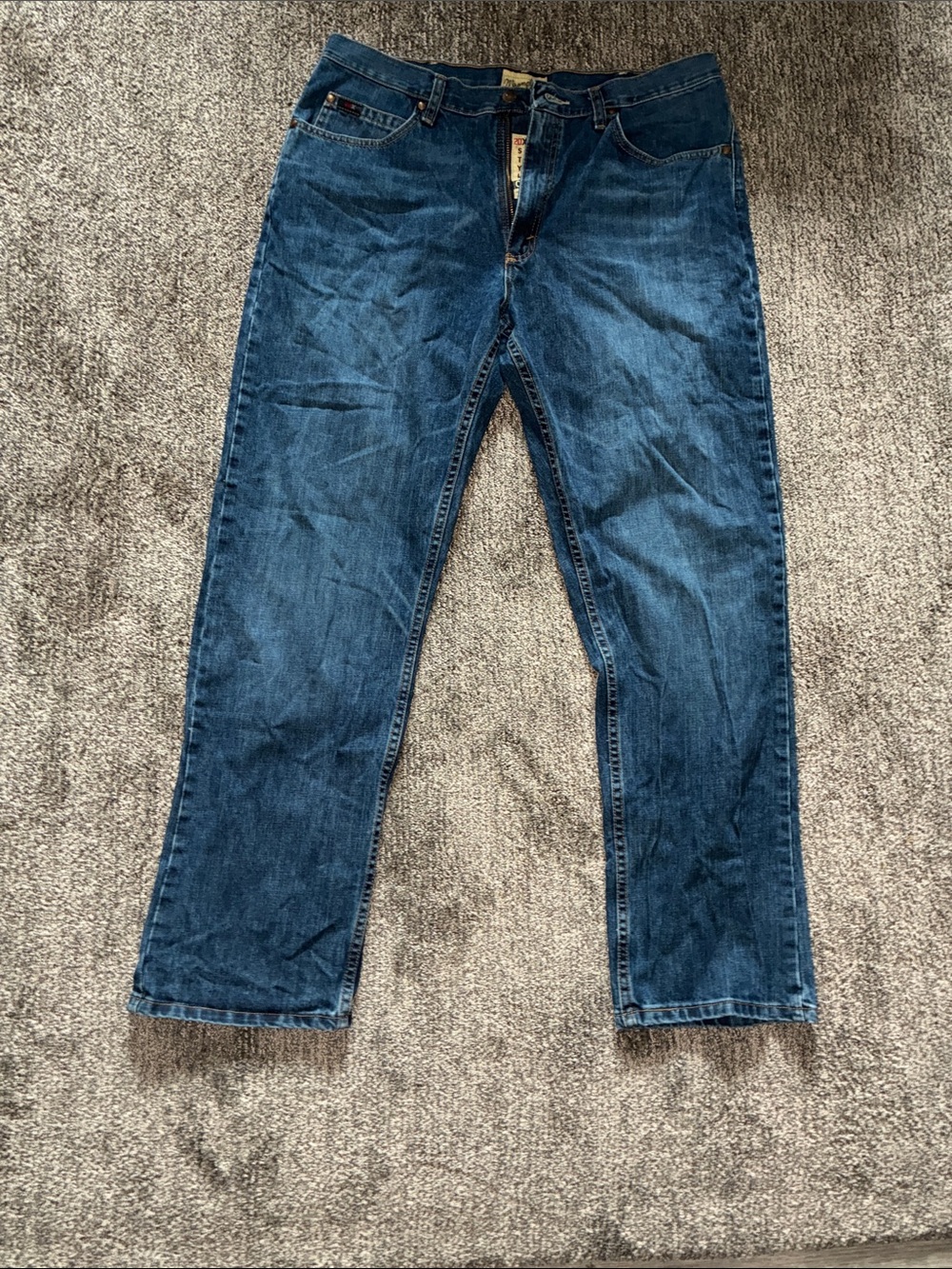 Relaxed Fit Dark Blue Men’s Jeans 34x32